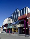 The quirky, visually striking Victorian College of the Arts' Performing Arts Building - in Melbourne's Southbank - features a series of skewed walls made from COLORBOND® steel and COLORBOND® Metallic steel in a range of contemporary colours.